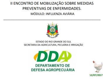 II Encontro de Mobilização sobre Medidas Preventivas de Enfermidades - 12/07/2017